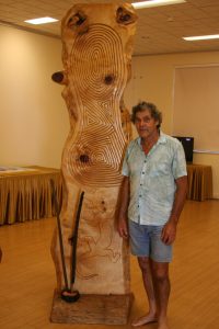 Noel Butler - Nudawang elder with sculpture