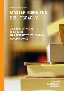 MasterHsingYun Bibliography cover